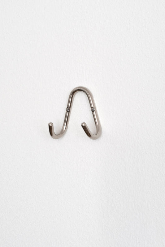 Messingknage, rusfri stål dobbelt krog i stål, EHR knage, todelt forniklet messingknage, bukket messingknage - brass hook - steel hook - double hook in brass - simple brass hook