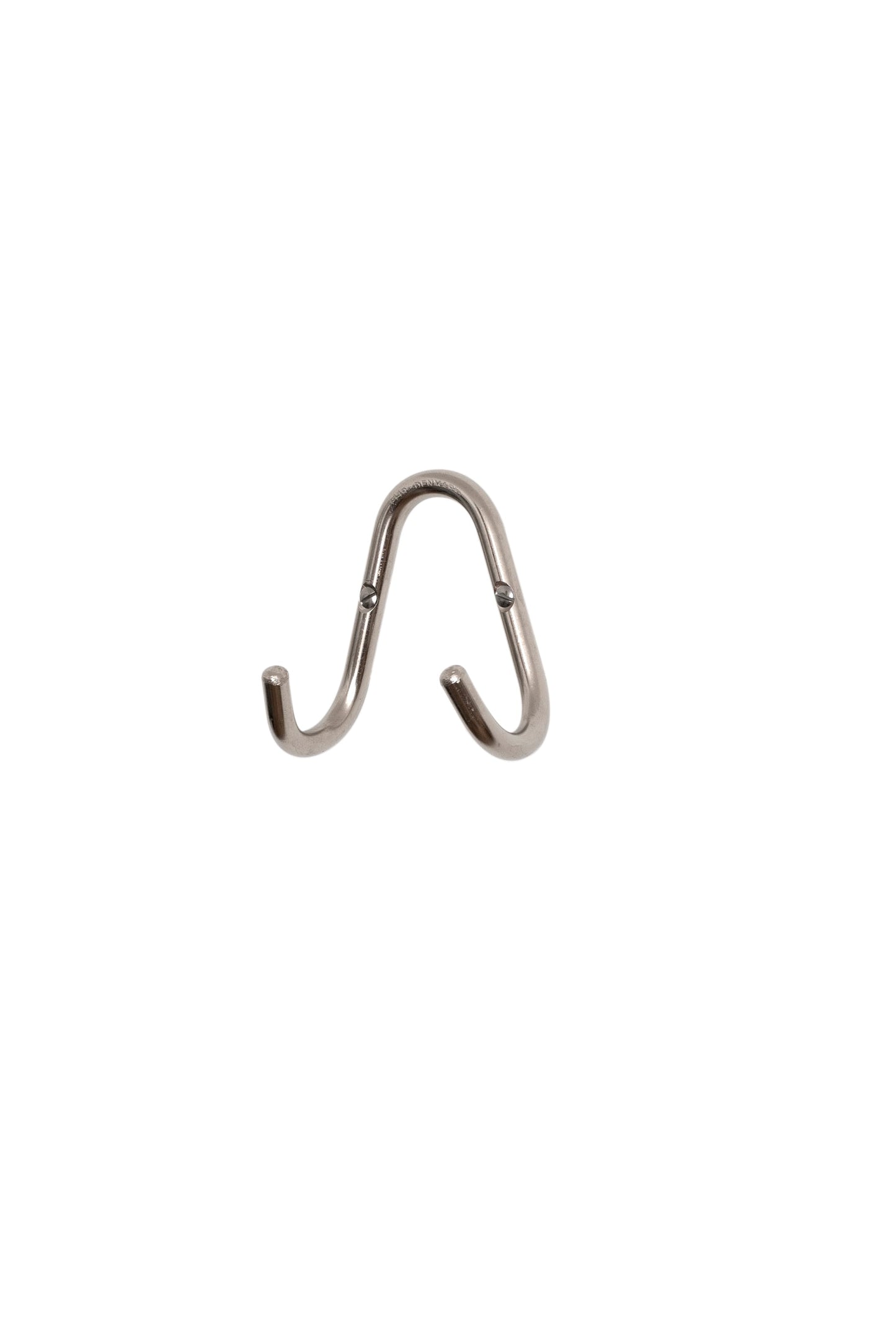Messingknage, rusfri stål dobbelt krog i stål, EHR knage, todelt forniklet messingknage, bukket messingknage - brass hook - steel hook - double hook in brass - simple brass hook